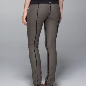 Lululemon Skinny Groove Pant in Super Stripe Mojave Tan